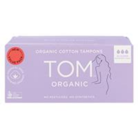 TOM Organic Tampons Super Value Pack - Carton 6 x 32 Packs