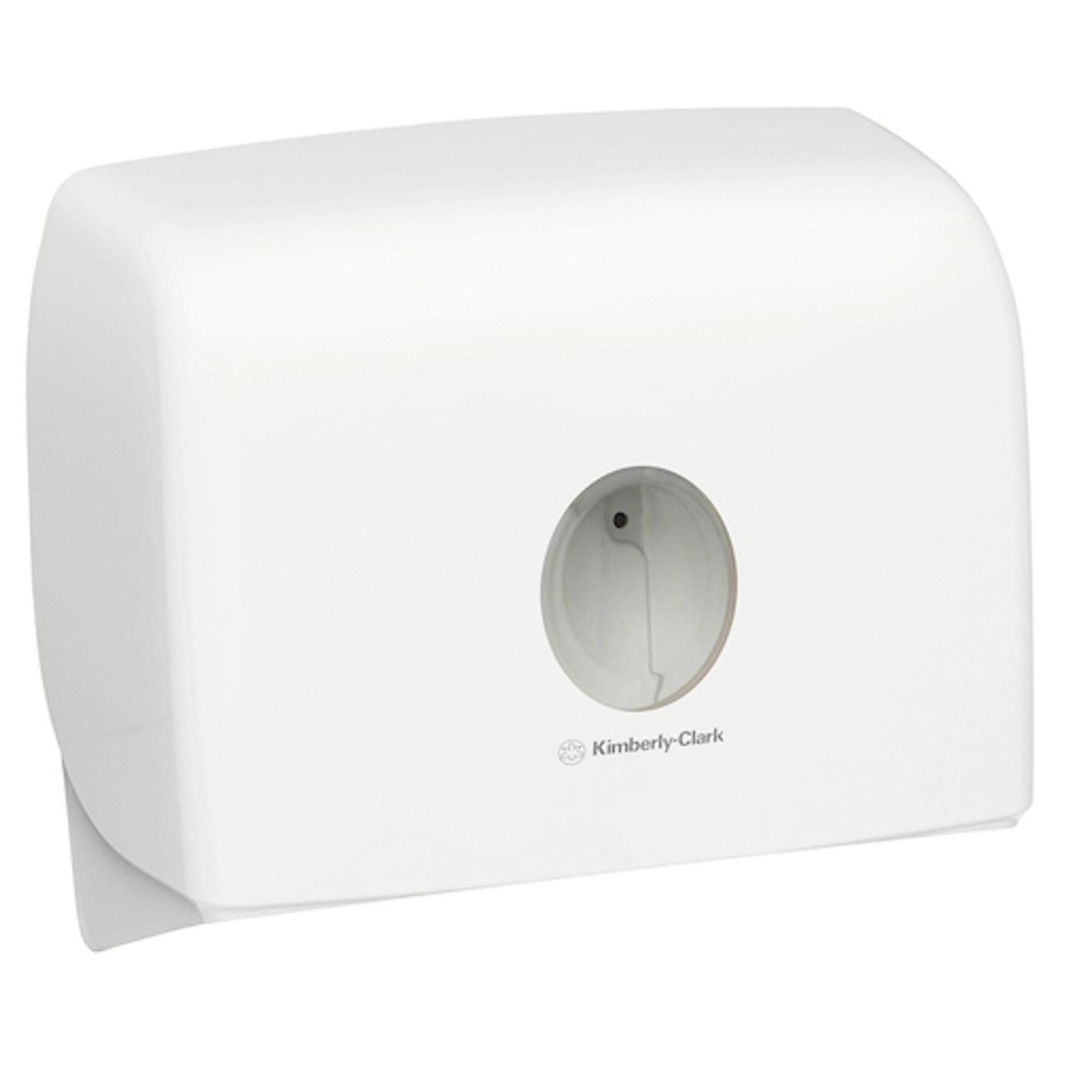 AQUARIUS 70220 Multifold Hand Towel Dispenser, White Lockable ABS Plastic, Compatible with 1890, 13207& 38002 Codes