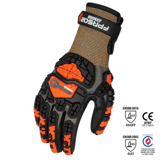Force360 Graphex Armour Cut Glove (Cut Level F), Size XL