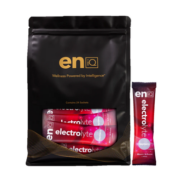 enIQ Electrolyte Sachet 20g, Raspeberry, 24pk