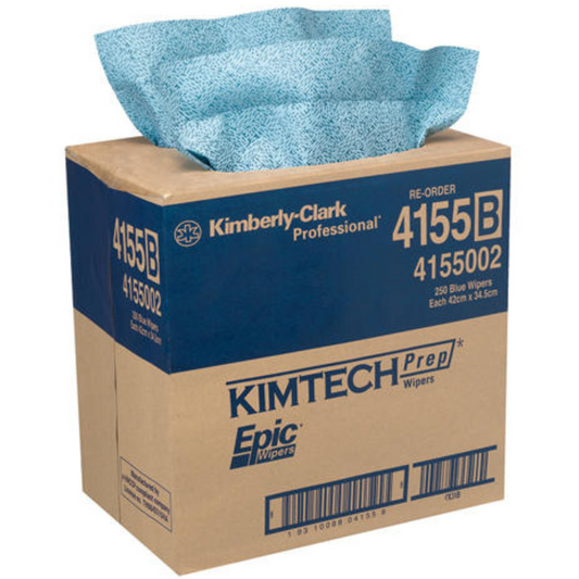 KIMTECH Epic™ 4155 Brag Box Wiper, Blue 42cm x 34.5cm, 250 Wipers/Case 36 per pallet
