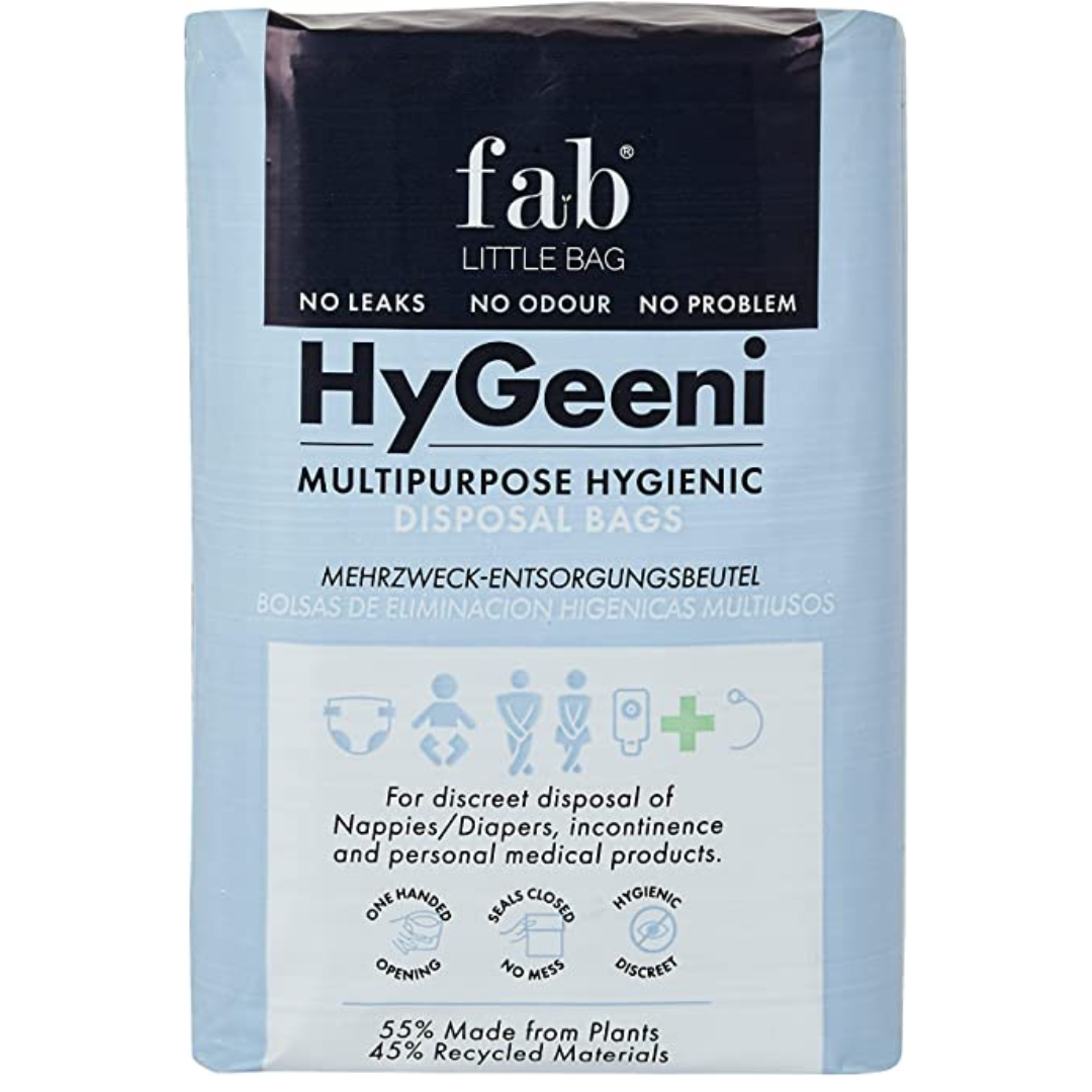 Fab Little Bags - Hygeeni Pack - X-Large Disposal Bags, 50 Bags