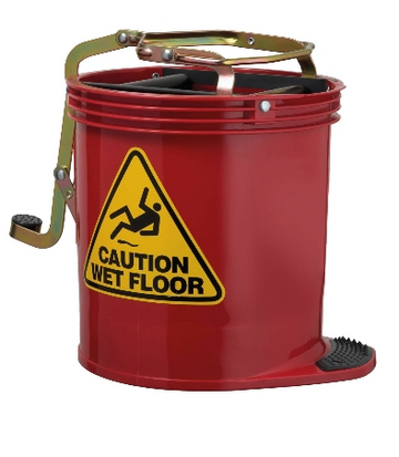 IW-005R Oates Contractor Wringer Bucket, Red, 15L