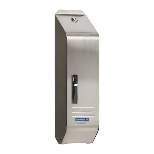 KCP 4405 Single Sheet Toilet Tissue Dispenser, Lockable Stainless Steel, Compatible with 4321 & 4322 Codes