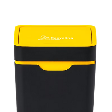 Method Recycling Bin 60L - Touch Lid - Yellow Mixed Recycling