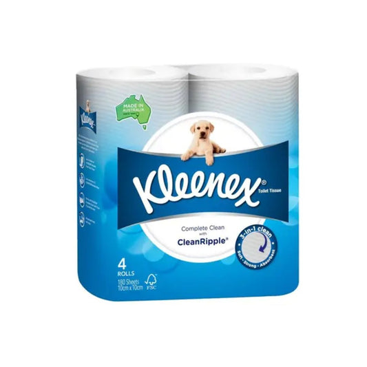 KLEENEX 98130 Toilet Tissue White , 180 Sheets/Roll, 4 Rolls/Pack, 15 Packs/Case
