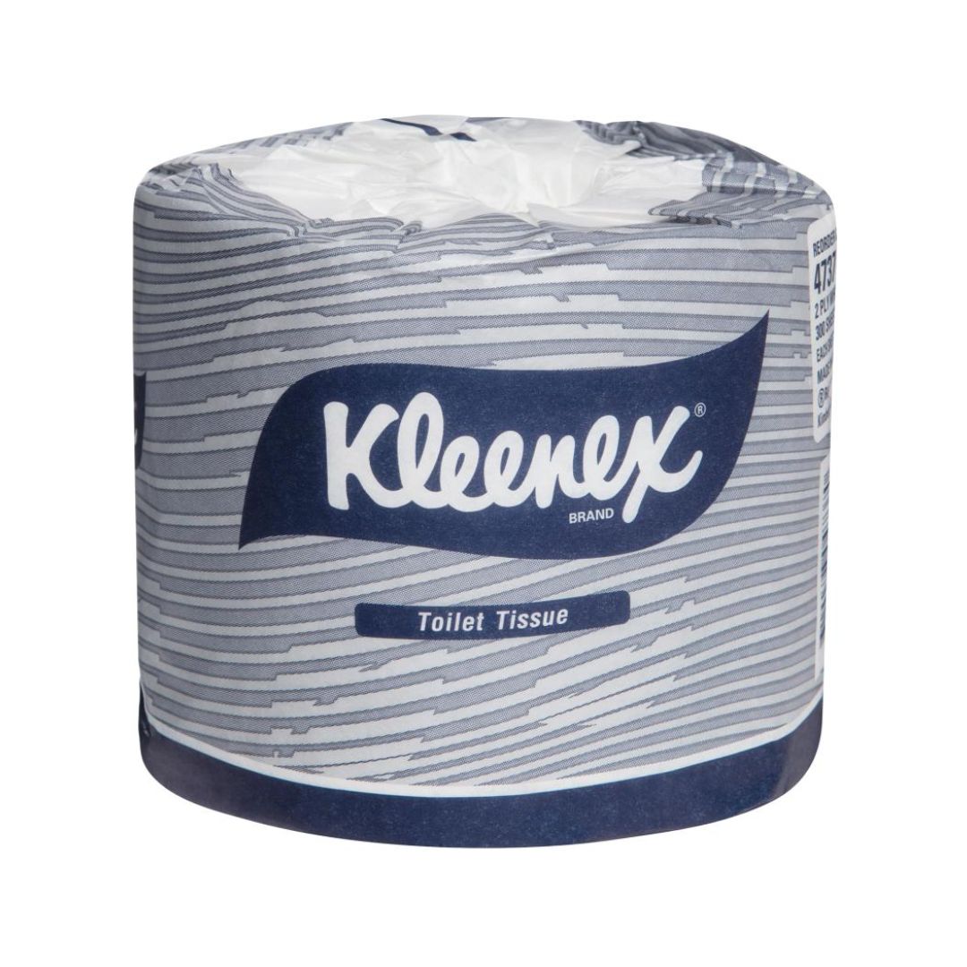 KLEENEX 4737 Executive Toilet Tissue, White 2 Ply, 300 Sheets/Roll, 48 Rolls/Case