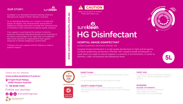 Surekleen HG Disinfectant, 10L