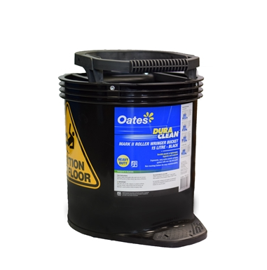 IW-008BLK Oates Dura Clean Bucket MkII, Black, 15L