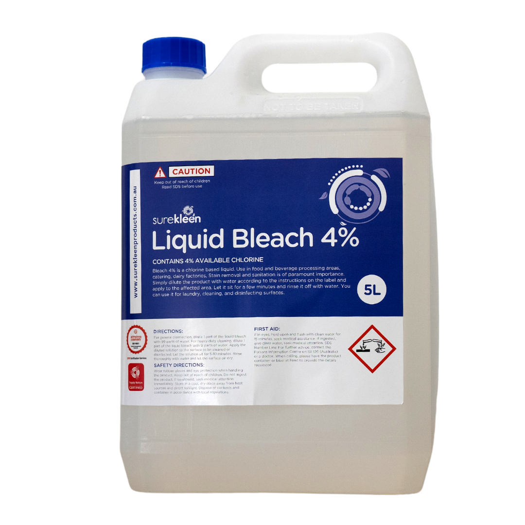 Surekleen Liquid Bleach 12.5%, 5L