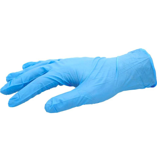 Nitrile Disposable Gloves, Powdered, Size Small, Blue, 100PK, 1/BOX