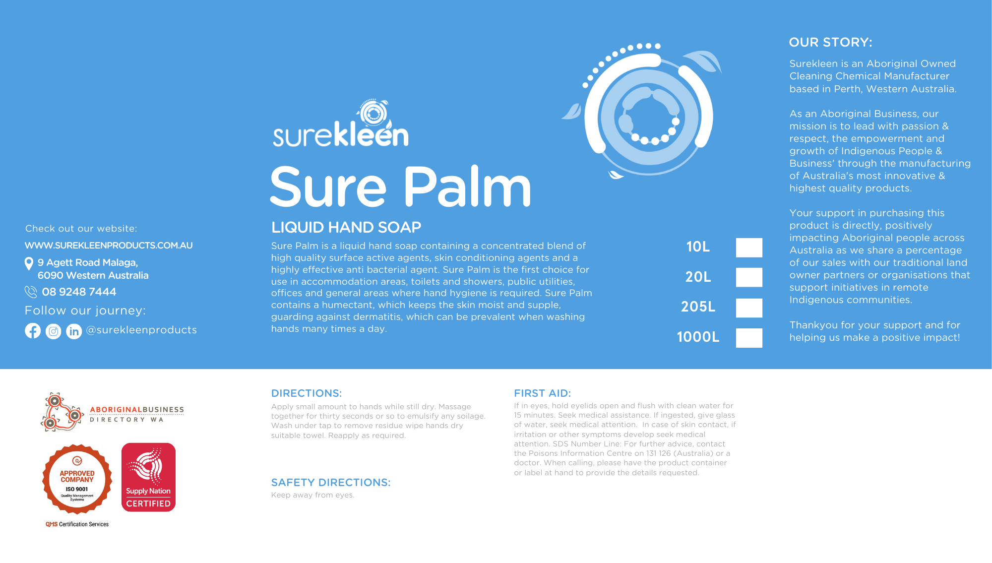 Surekleen Sure Palm, 10L