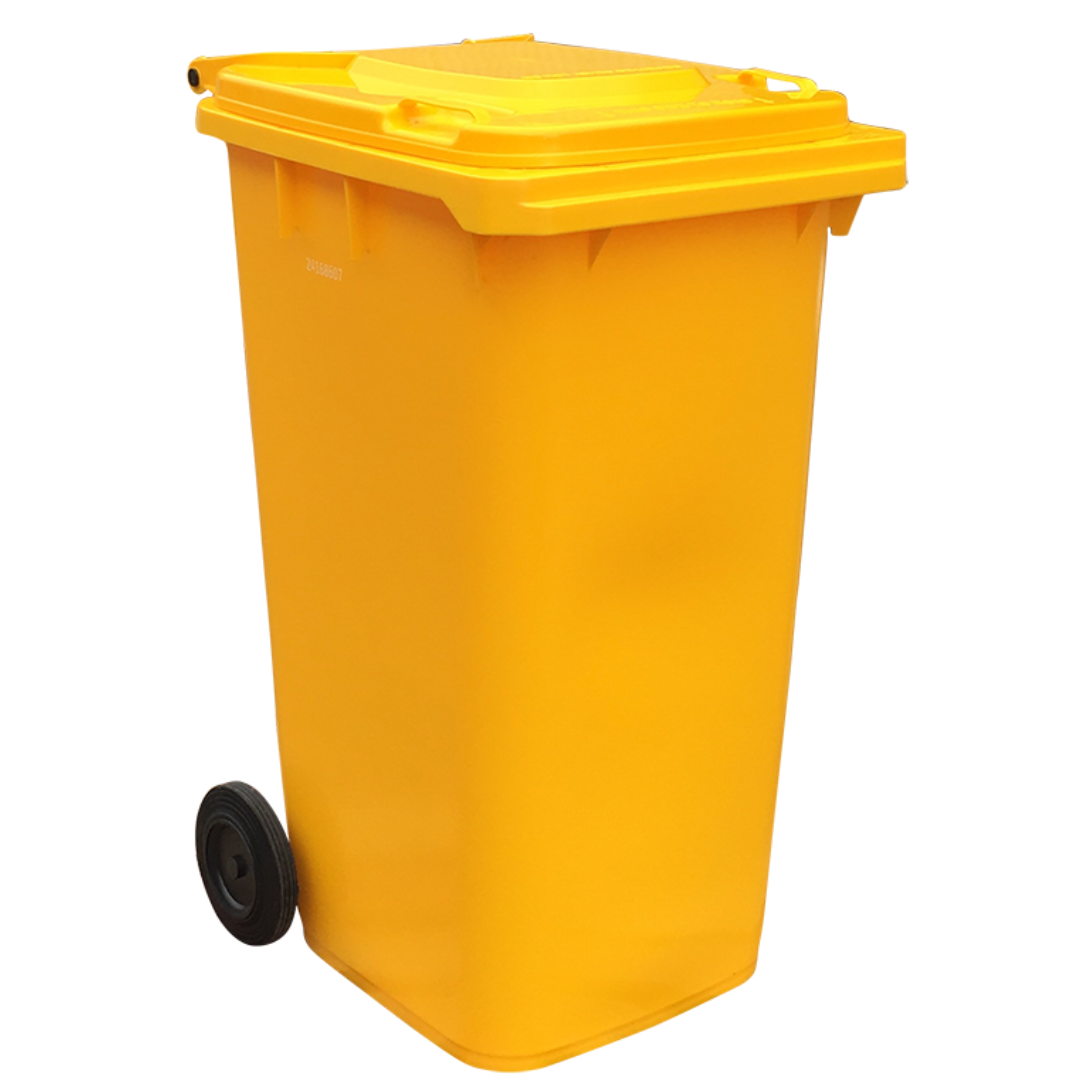 240L Wheelie Bin (Yellow)